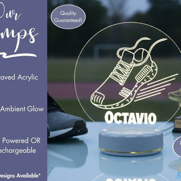 Running Night Light – Custom LED Lamp for Runners - Picture 3 of 8